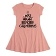 thumbnail image 1 of Dr. Seuss The Grinch - Christmas - 'Twas The Night - Toddler & Youth Girls Fit & Flare Dress, 1 of 1