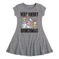 thumbnail image 1 of Dr. Seuss The Grinch - Christmas - Very Merry Grinchmas - Toddler & Youth Girls Fit & Flare Dress, 1 of 1