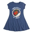 thumbnail image 1 of Dr. Seuss The Grinch - Christmas - Who-Ville Or Bust - Toddler & Youth Girls Fit & Flare Dress, 1 of 3