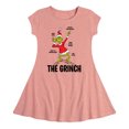 thumbnail image 1 of Dr. Seuss The Grinch - Christmas - Wicked Temper - Toddler & Youth Girls Fit & Flare Dress, 1 of 1