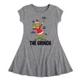 thumbnail image 1 of Dr. Seuss The Grinch - Christmas - Wicked Temper - Toddler & Youth Girls Fit & Flare Dress, 1 of 1