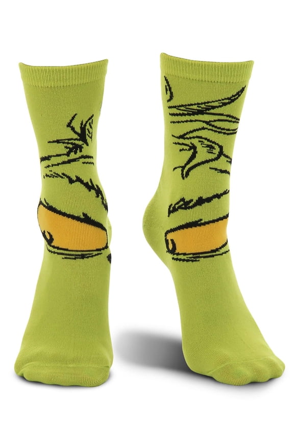Dr. Seuss The Grinch Costume Crew Socks