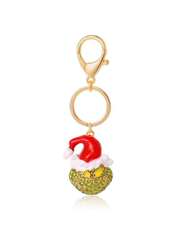 The Grinch Crystal Keychain Bag Charm Officially Licensed