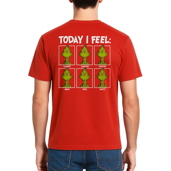 The Grinch - Current Mood - Men's Short Sleeve Graphic T-Shirt