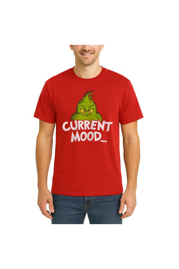 Dr. Seuss - The Grinch Current Mood - Men's Short Sleeve Graphic T-Shirt