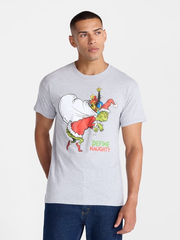 Men's and Big Men's Christmas Cotton Graphic Tee, Sizes S-2XL
