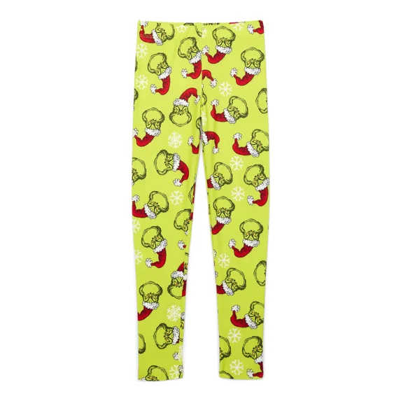 Dr. Seuss' The Grinch Girls Leggings, Sizes 4-16