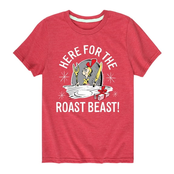 Dr. Seuss - The Grinch Here For The Roast Beast - Toddler And Youth Short Sleeve Graphic T-Shirt