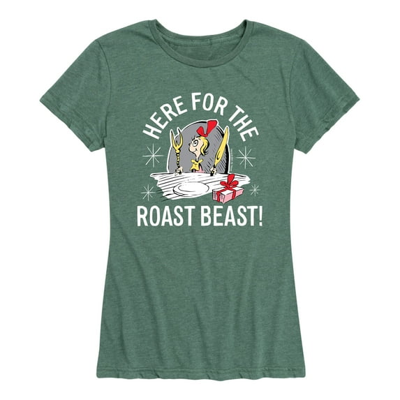 Dr. Seuss - The Grinch Here For The Roast Beast - Women's Short Sleeve Graphic T-Shirt