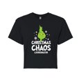 thumbnail image 1 of Dr. Seuss The Grinch - Little Grinch - Christmas Chaos Coordinator - Juniors Cropped Cotton Blend T-Shirt, 1 of 4