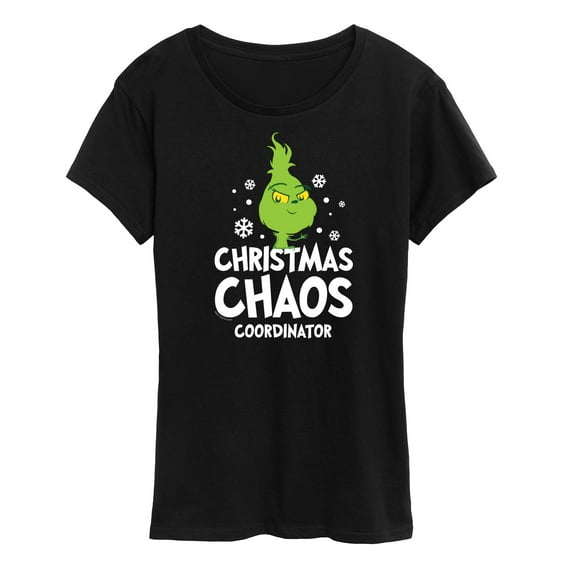 Dr. Seuss - The Grinch - Little Grinch - Christmas Chaos Coordinator - Women's Short Sleeve Graphic T-Shirt