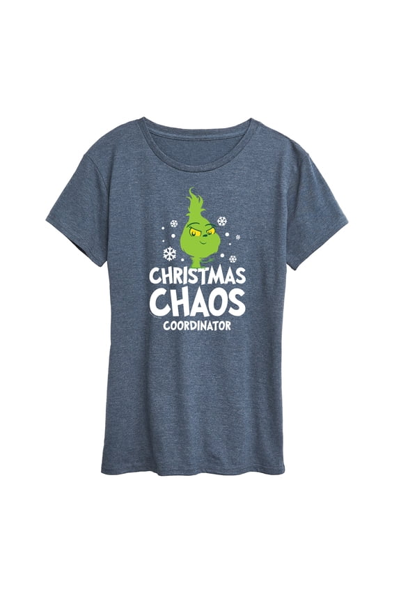 Dr. Seuss - The Grinch - Little Grinch - Christmas Chaos Coordinator - Women's Short Sleeve Graphic T-Shirt