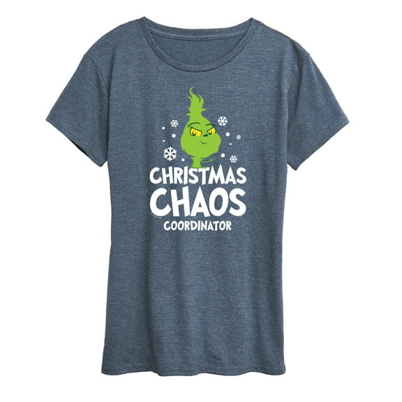 Dr. Seuss - The Grinch - Little Grinch - Christmas Chaos Coordinator - Women's Short Sleeve Graphic T-Shirt