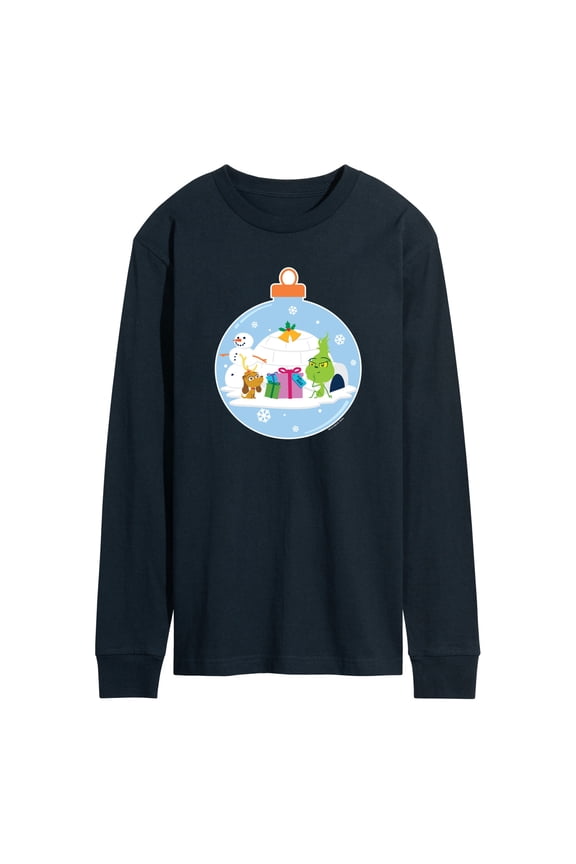 Dr. Seuss The Grinch - Little Grinch - Christmas Igloo - Men's Long Sleeve T-Shirt