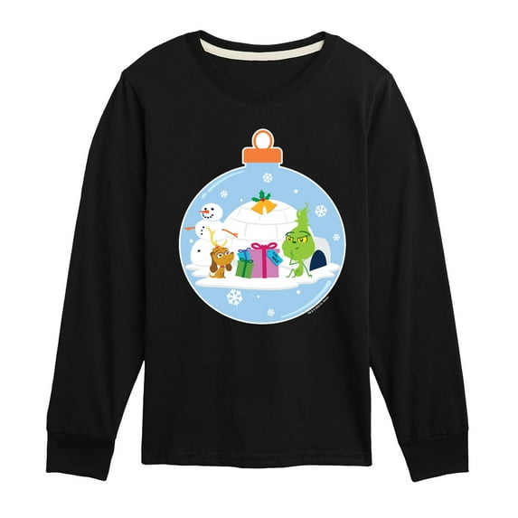 Dr. Seuss The Grinch - Little Grinch - Christmas Igloo - Toddler & Youth Long Sleeve Graphic T-Shirt