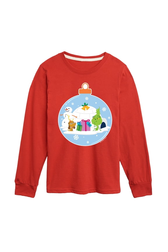 Dr. Seuss The Grinch - Little Grinch - Christmas Igloo - Toddler & Youth Long Sleeve Graphic T-Shirt