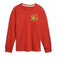 thumbnail image 1 of Dr. Seuss The Grinch - Little Grinch - Enjoying Snowflakes - Toddler & Youth Long Sleeve Graphic T-Shirt, 1 of 4