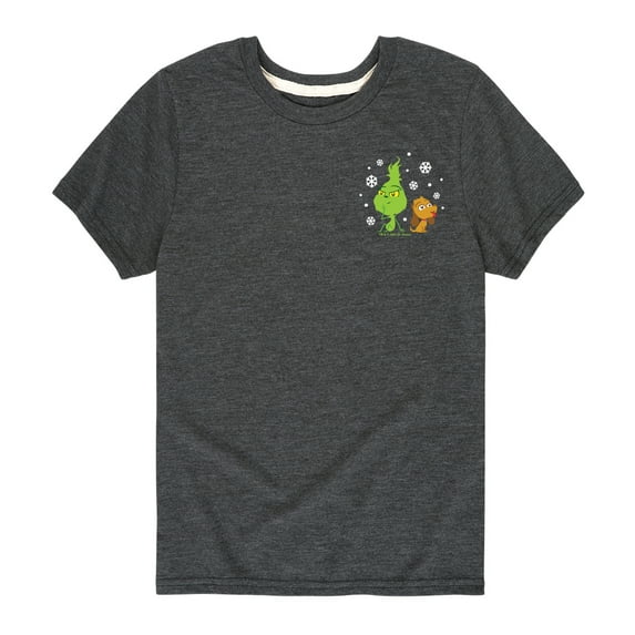 Dr. Seuss The Grinch - Little Grinch - Enjoying Snowflakes - Toddler & Youth Short Sleeve Graphic T-Shirt