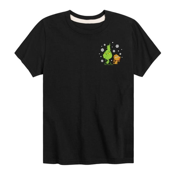 Dr. Seuss The Grinch - Little Grinch - Enjoying Snowflakes - Toddler & Youth Short Sleeve Graphic T-Shirt