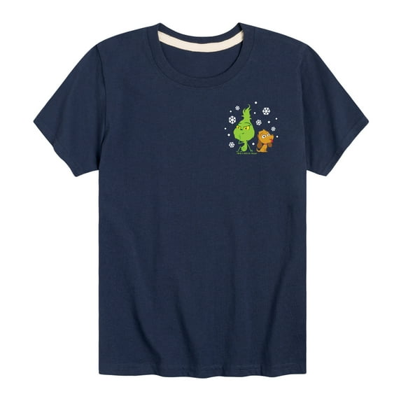 Dr. Seuss The Grinch - Little Grinch - Enjoying Snowflakes - Toddler & Youth Short Sleeve Graphic T-Shirt