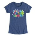 thumbnail image 1 of Dr. Seuss The Grinch - Little Grinch - Feeling A Little Grinchy - Toddler & Youth Girls Short Sleeve T-Shirt, 1 of 4