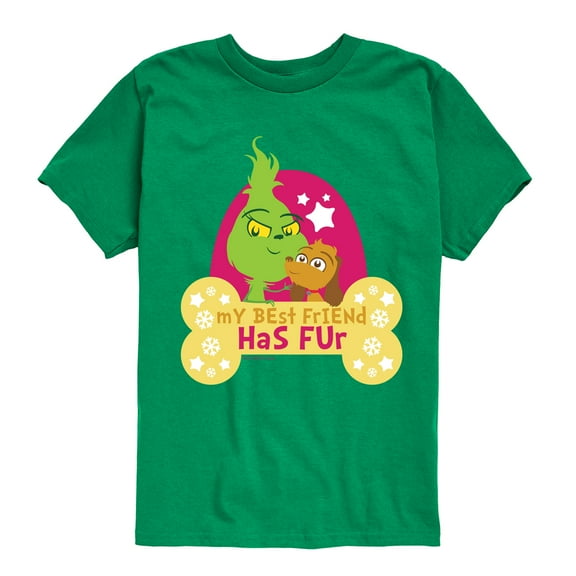 Dr. Seuss The Grinch - Little Grinch - My Best Friend Has Fur - Toddler & Youth Short Sleeve T-Shirt