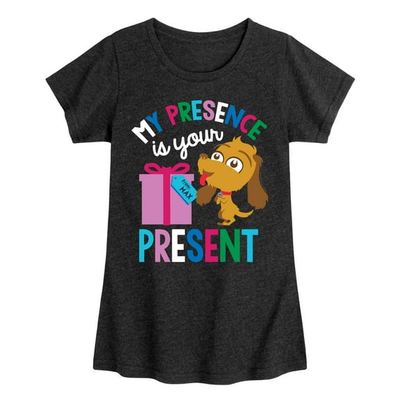 Dr. Seuss The Grinch - Little Grinch - My Presence Is Your Present - Toddler & Youth Girls Short Sleeve T-Shirt