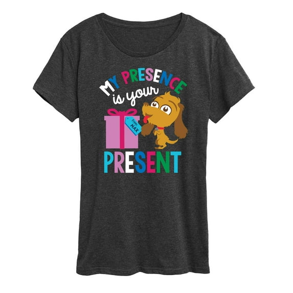 Dr. Seuss The Grinch - Little Grinch - My Presence Is Your Present - Women's Short Sleeve Graphic T-Shirt