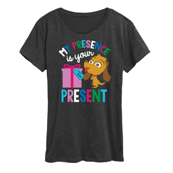 Dr. Seuss The Grinch - Little Grinch - My Presence Is Your Present - Women's Short Sleeve Graphic T-Shirt