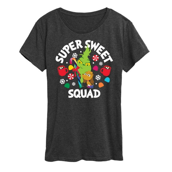 Dr. Seuss The Grinch - Little Grinch - Super Sweet Squad - Women's Short Sleeve Graphic T-Shirt