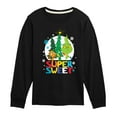 thumbnail image 1 of Dr. Seuss The Grinch - Little Grinch - Super Sweet - Toddler & Youth Long Sleeve Graphic T-Shirt, 1 of 4