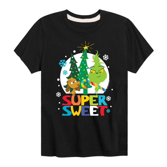 Dr. Seuss The Grinch - Little Grinch - Super Sweet - Toddler & Youth Short Sleeve Graphic T-Shirt