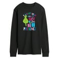 thumbnail image 1 of Dr. Seuss The Grinch - Little Grinch - Want Your Presents Not Presence - Men's Long Sleeve T-Shirt, 1 of 4
