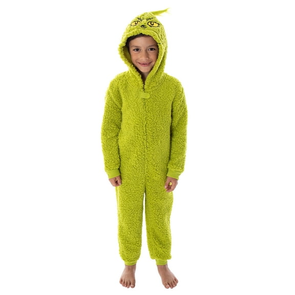 Dr. Seuss The Grinch Matching Family Costume Pajama Union Suit for Kids (8)