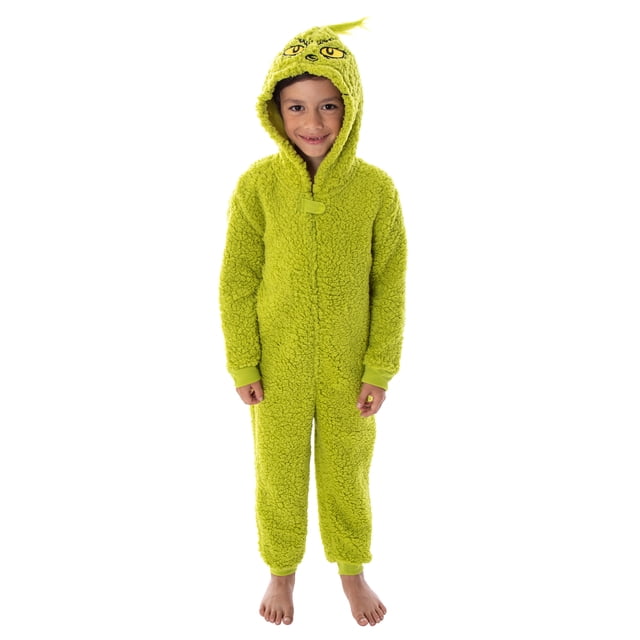 Dr. Seuss The Grinch Matching Family Costume Pajama Jumpsuit Onesie ...