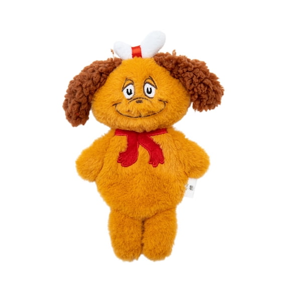 Dr. Seuss' The Grinch! Max 8" Flatty Plush Dog Toy, Brown
