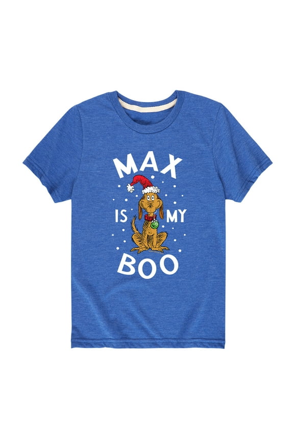 Dr. Seuss - The Grinch Max Is My Boo - Toddler And Youth Short Sleeve Graphic T-Shirt