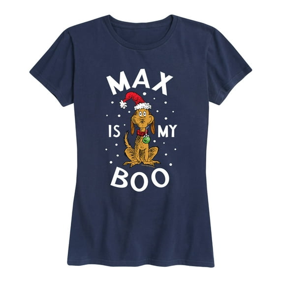 Dr. Seuss - The Grinch Max Is My Boo - Women's Short Sleeve Graphic T-Shirt
