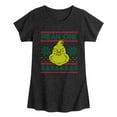 thumbnail image 1 of Dr. Seuss - The Grinch Mean One - Toddler And Youth Girls Short Sleeve Graphic T-Shirt, 1 of 5