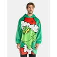 thumbnail image 1 of Dr. Seuss The Grinch Men's and Big Men's Oversized Plush Sleeper Hoodie, One Size Fits Most, 1 of 6