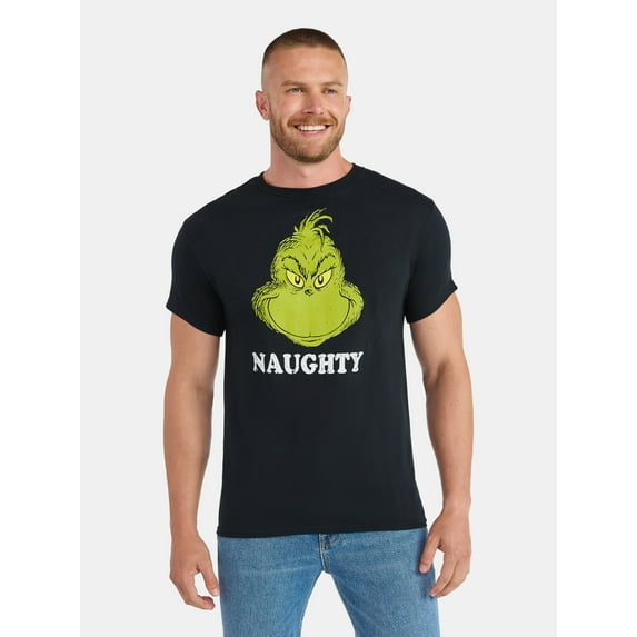 Dr. Seuss The Grinch Men's and Big Men's Graphic Tee, Sizes S-3XL