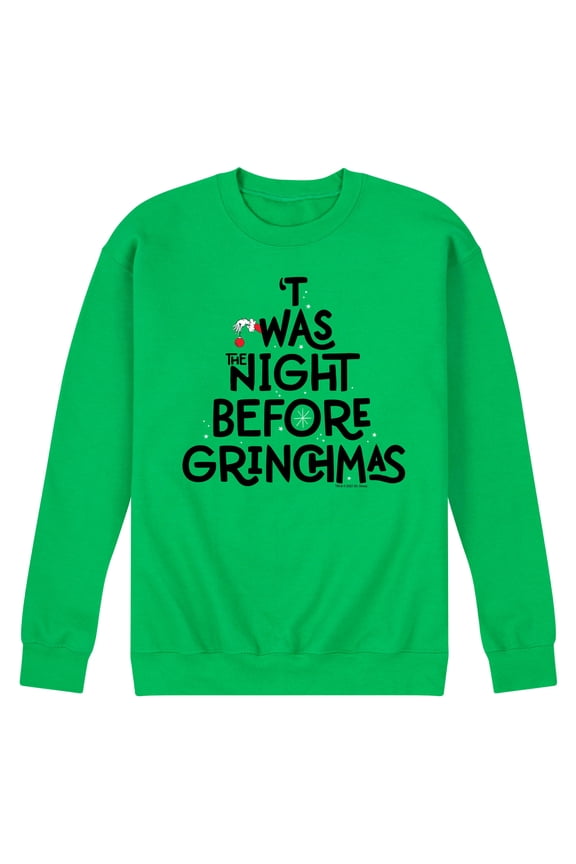 - The Grinch - Men's Crew Neck Fleece Pullover