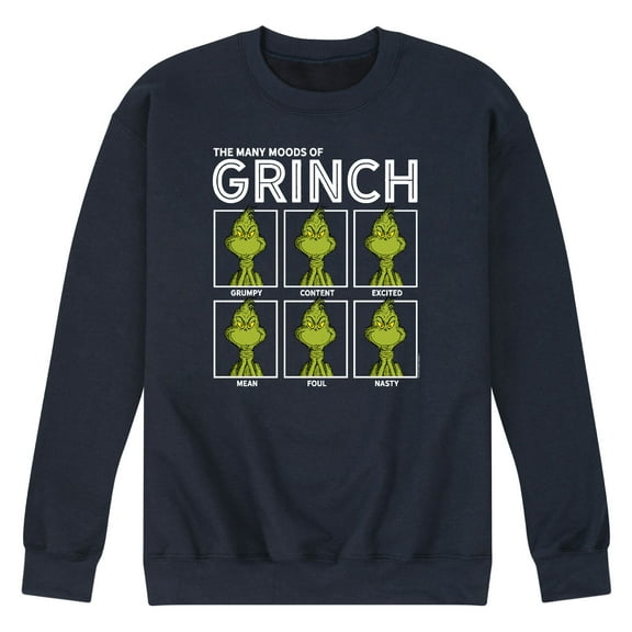 Dr. Seuss - The Grinch - Men's Crew Neck Fleece Pullover
