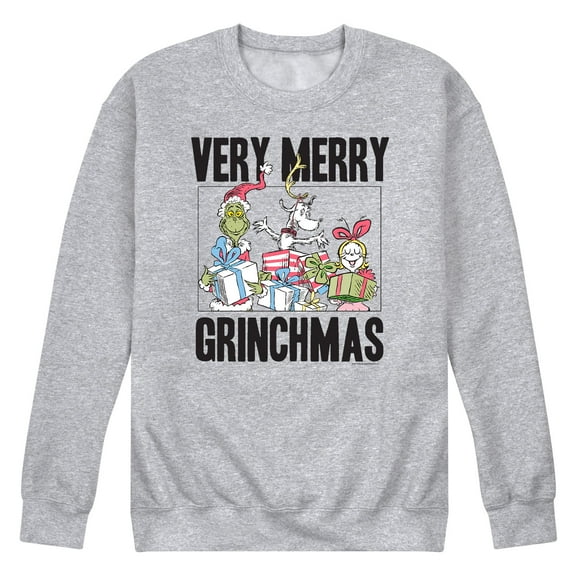 Dr. Seuss - The Grinch - Men's Crew Neck Fleece Pullover