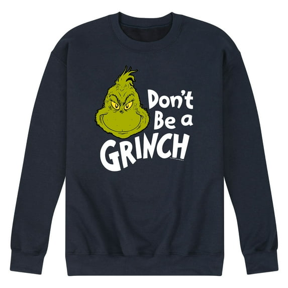Dr. Seuss - The Grinch - Men's Crew Neck Fleece Pullover