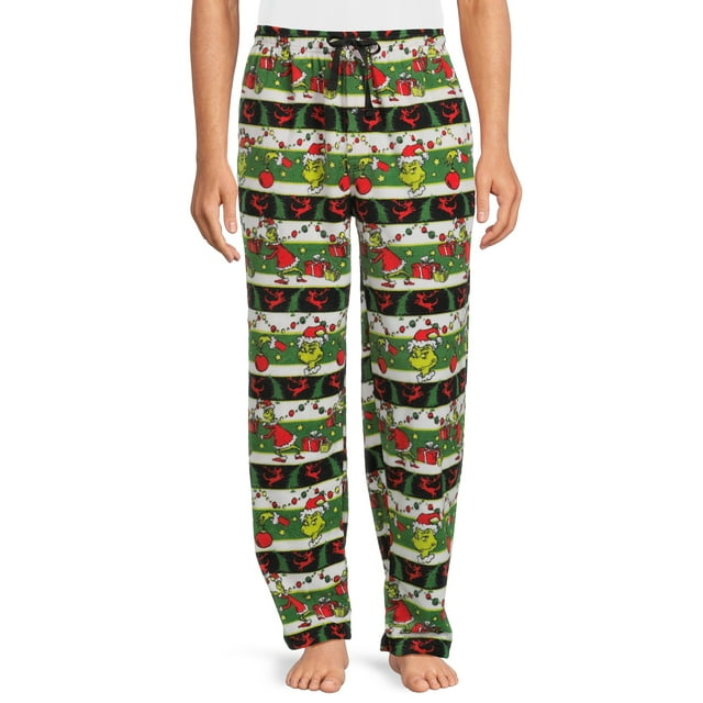 Dr. Seuss The Grinch Mens Microfleece Sleep Pant, Sizes SXL