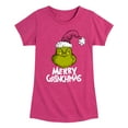 thumbnail image 1 of Dr. Seuss - The Grinch Merry Grinchmas - Toddler And Youth Girls Short Sleeve Graphic T-Shirt, 1 of 5