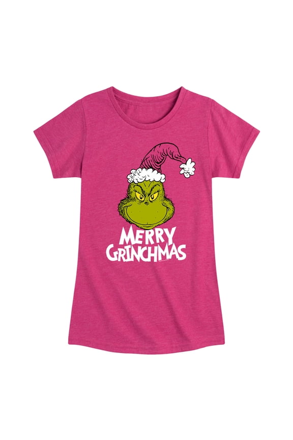 Dr. Seuss - The Grinch Merry Grinchmas - Toddler And Youth Girls Short Sleeve Graphic T-Shirt