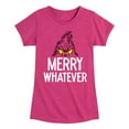 thumbnail image 1 of Dr. Seuss - The Grinch Merry Whatever - Toddler And Youth Girls Short Sleeve Graphic T-Shirt, 1 of 5
