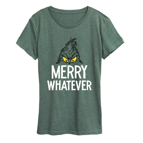 The Grinch - Merry Whatever - Women's Short Sleeve Graphic T-Shirt